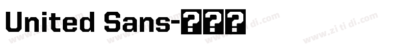 United Sans字体转换 United Sans字体转换
